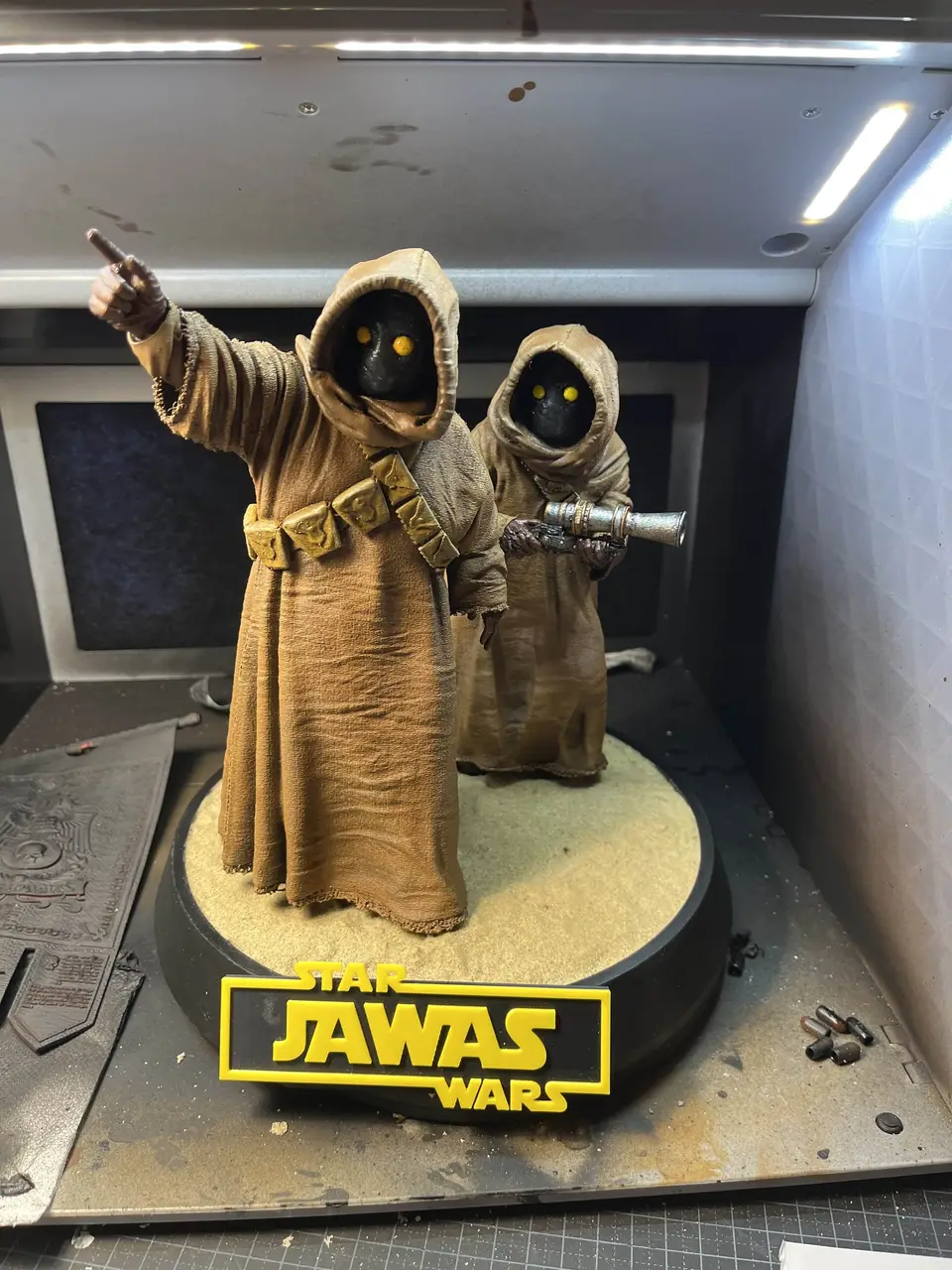 A painted Jawa model