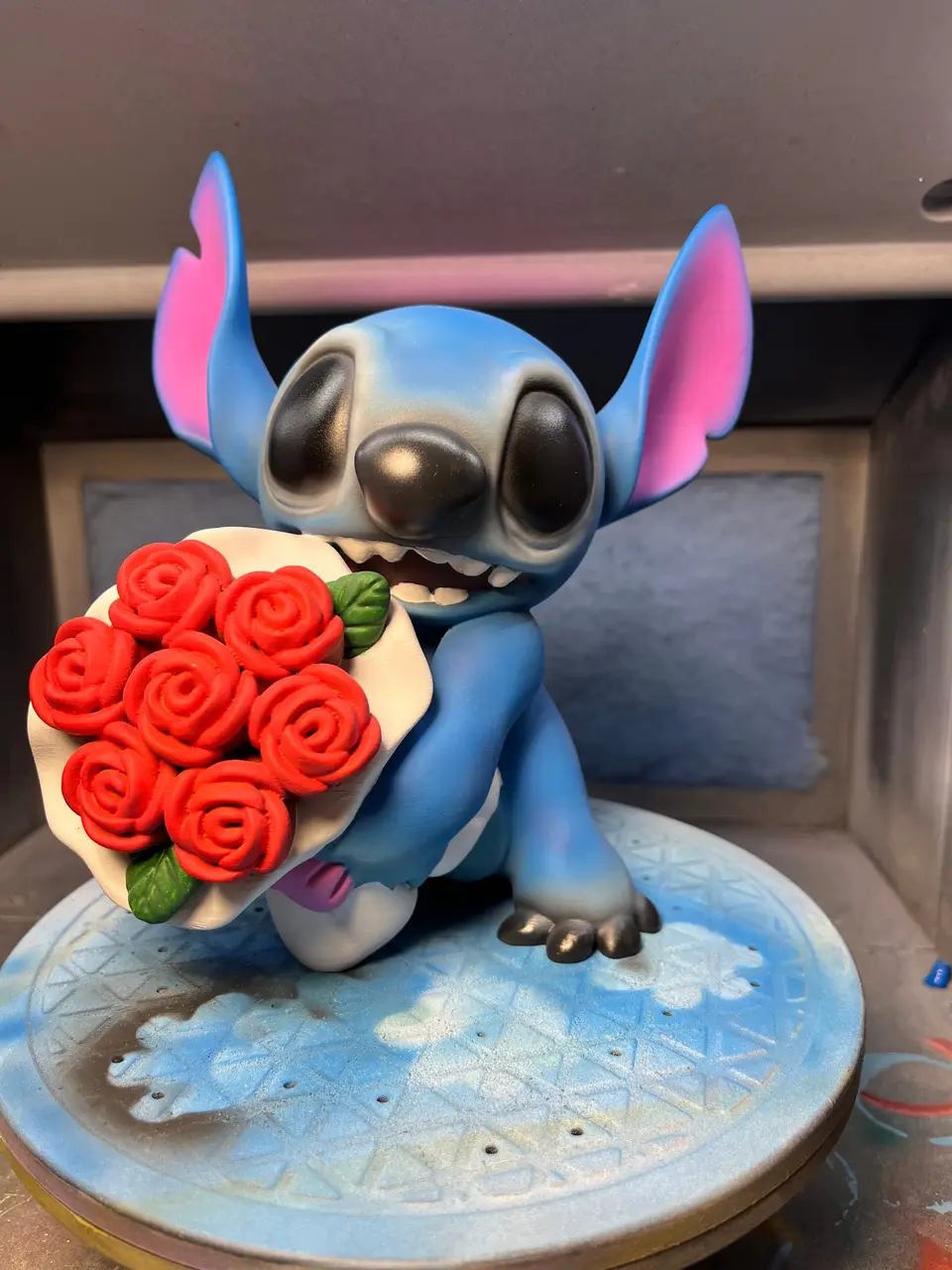 Painted model of Stitch