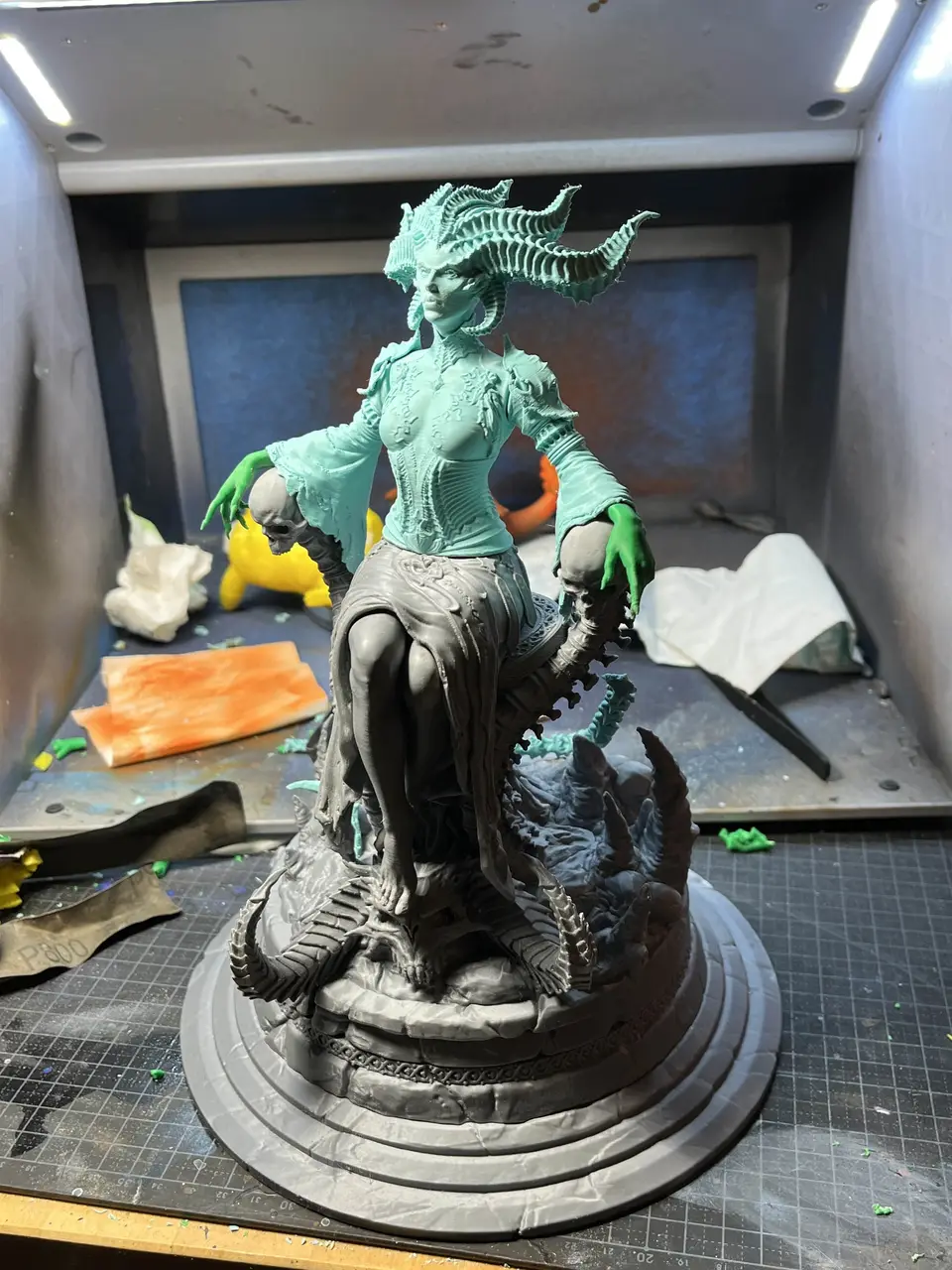 A second view of the unpainted Lilith print